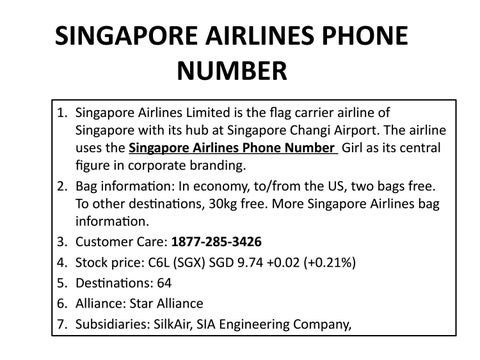 singapore airlines travel agency phone number
