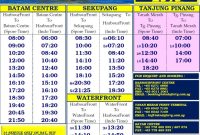 jadwal dan harga tiket kapal dari batam ke singapura